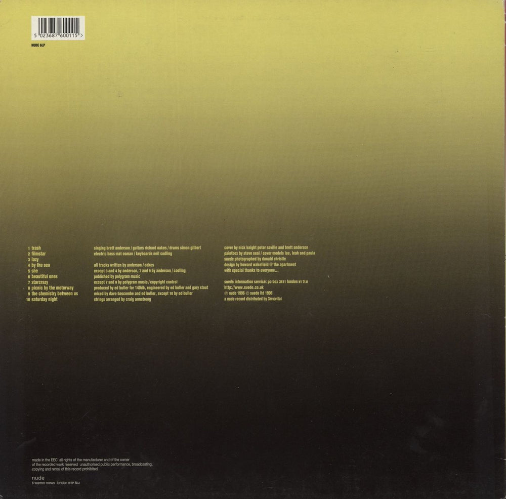 Suede Coming Up - EX UK vinyl LP album (LP record) 5023687600115