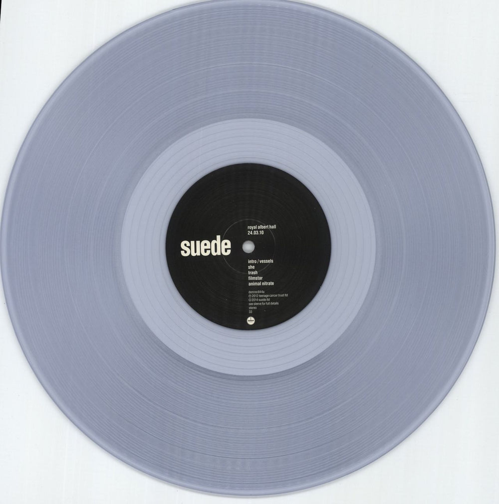 Suede Royal Albert Hall, 24 March 2010 - 180gm Clear Vinyl UK 3-LP vinyl record set (Triple LP Album) SUE3LRO865524
