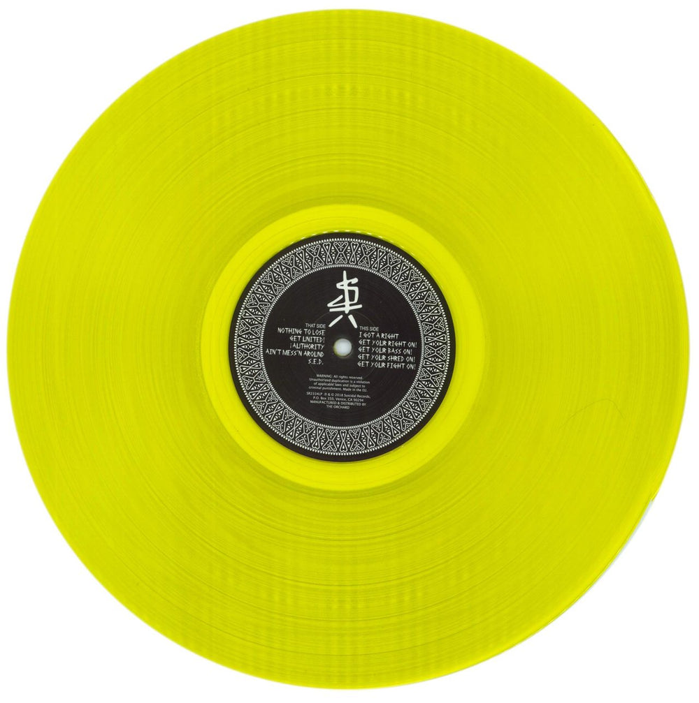 Suicidal Tendencies Get Your Fight On! - Yellow Vinyl US 12" vinyl single (12 inch record / Maxi-single) SUI12GE866339