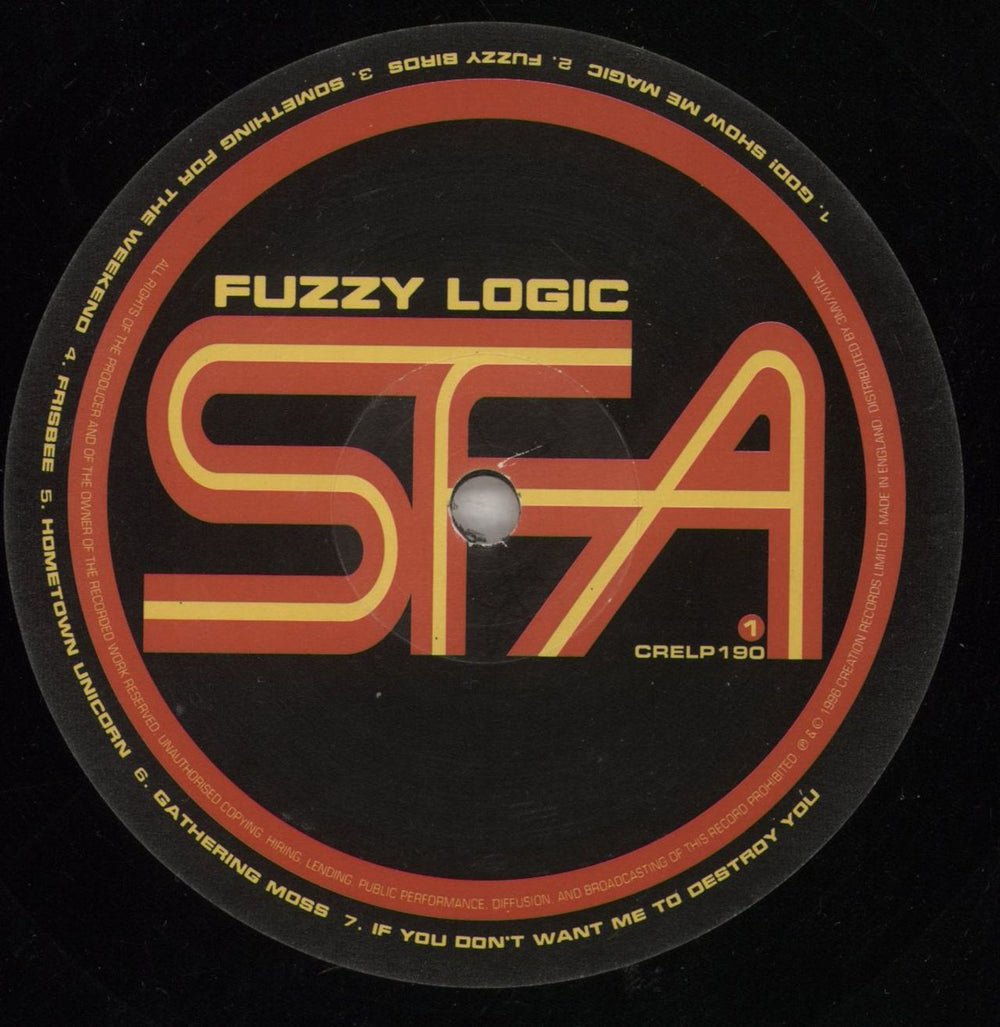 Super Furry Animals Fuzzy Logic - EX UK vinyl LP album (LP record) SFALPFU870424