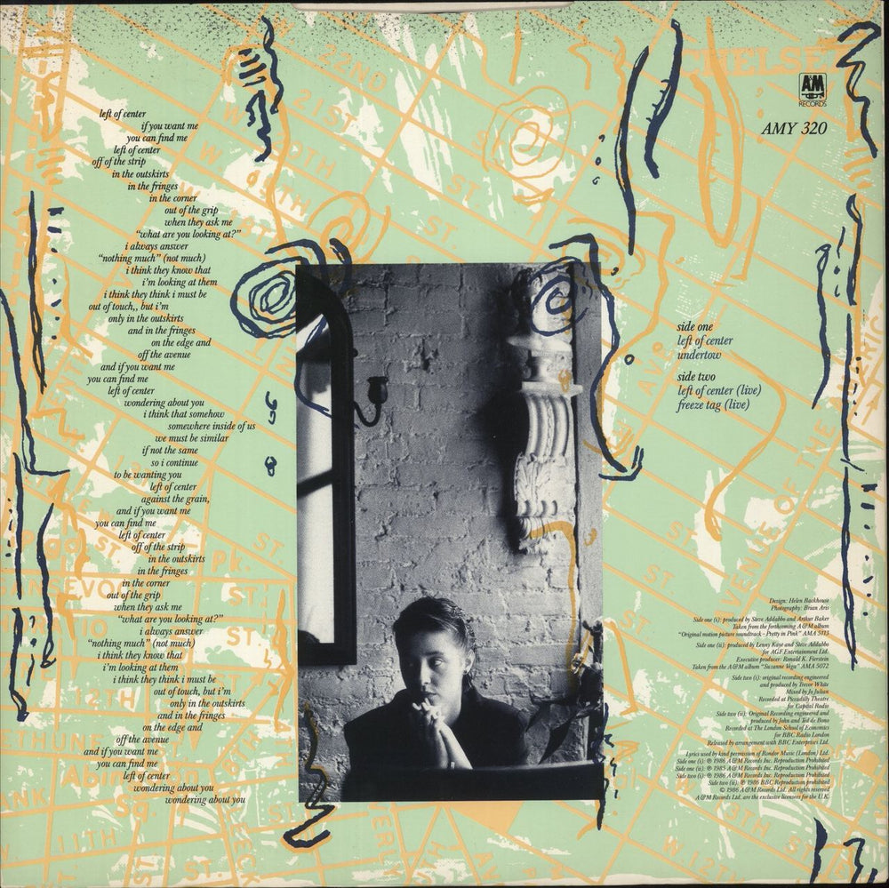 Suzanne Vega Left Of Center UK 10" vinyl single (10 inch record) 075924097610