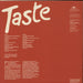 Taste Taste - 2nd UK vinyl LP album (LP record)
