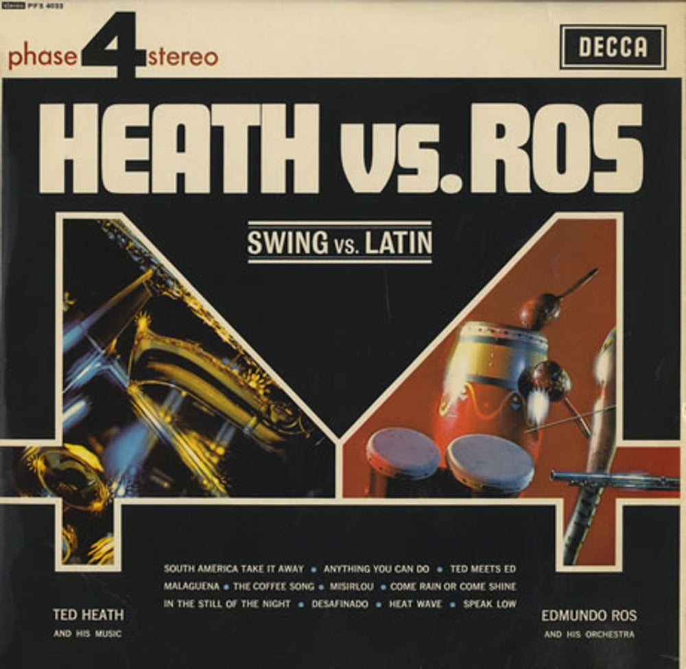 Ted Heath Heath Vs. Ros UK vinyl LP album (LP record) PFS4033