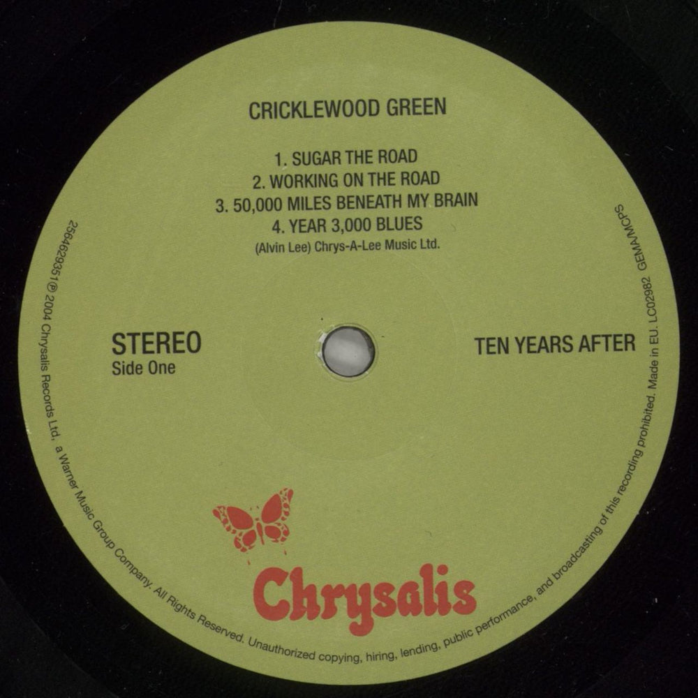 Ten Years After Cricklewood Green UK vinyl LP album (LP record) TYALPCR879100