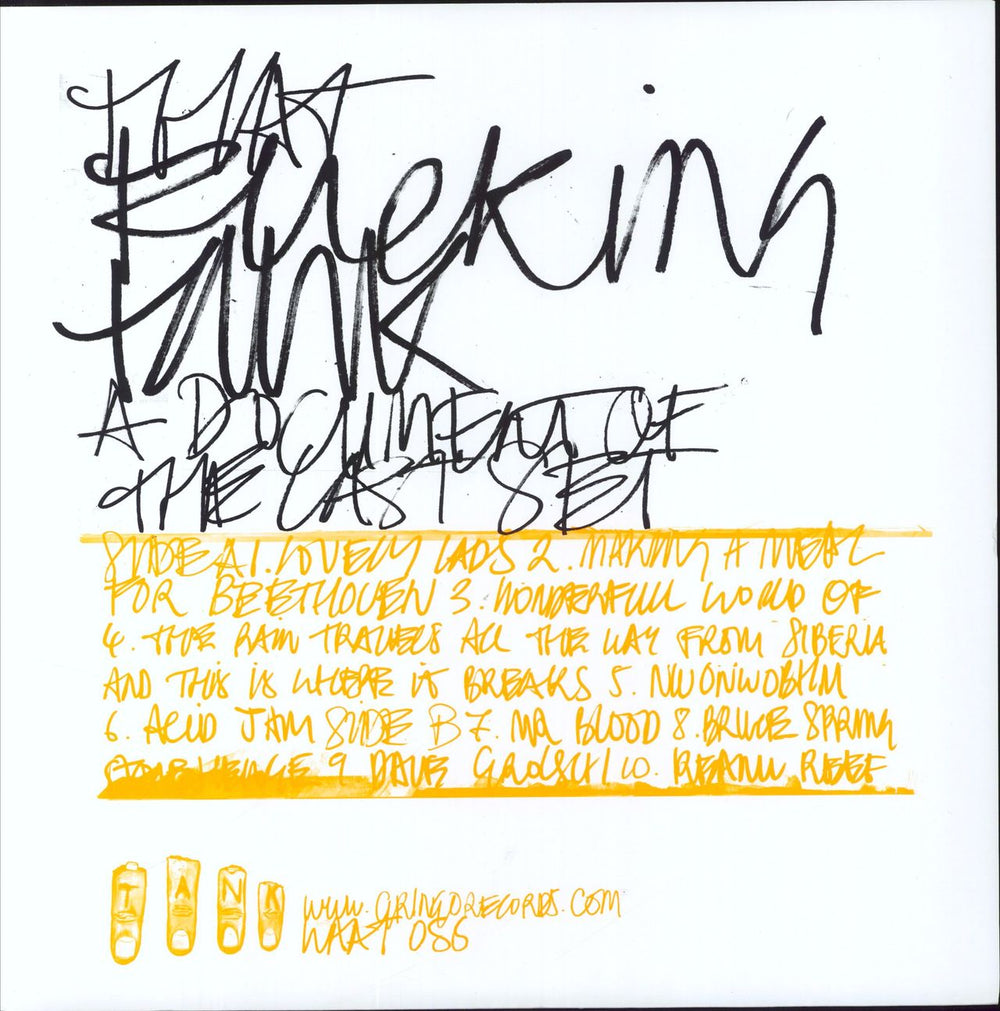 That Fucking Tank A Document Of The Last Set - 180gm UK vinyl LP album (LP record) 5065002071002