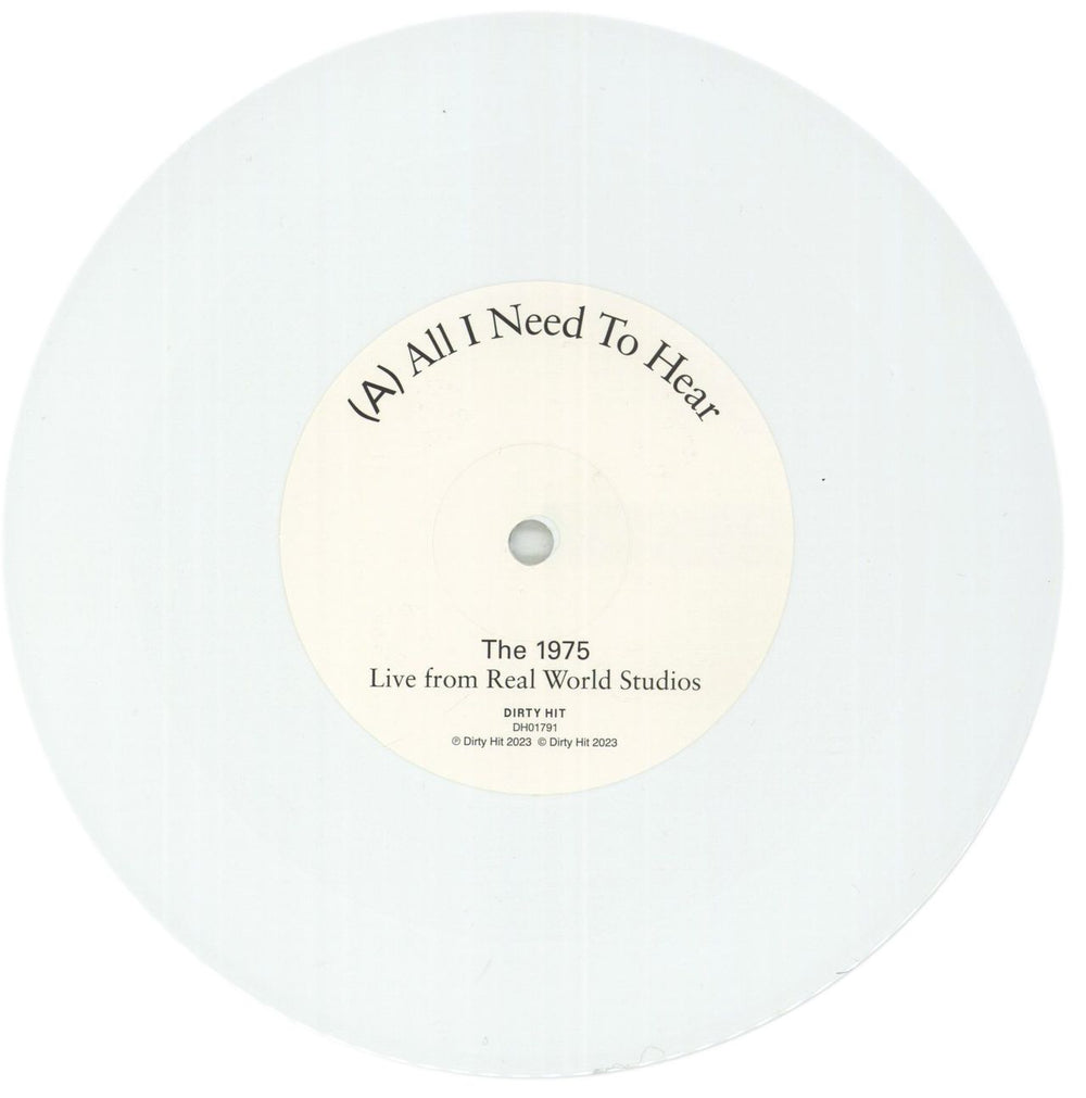 The 1975 Live From Real World Studios - White Vinyl UK 7" vinyl single (7 inch record / 45) W7H07LI865433