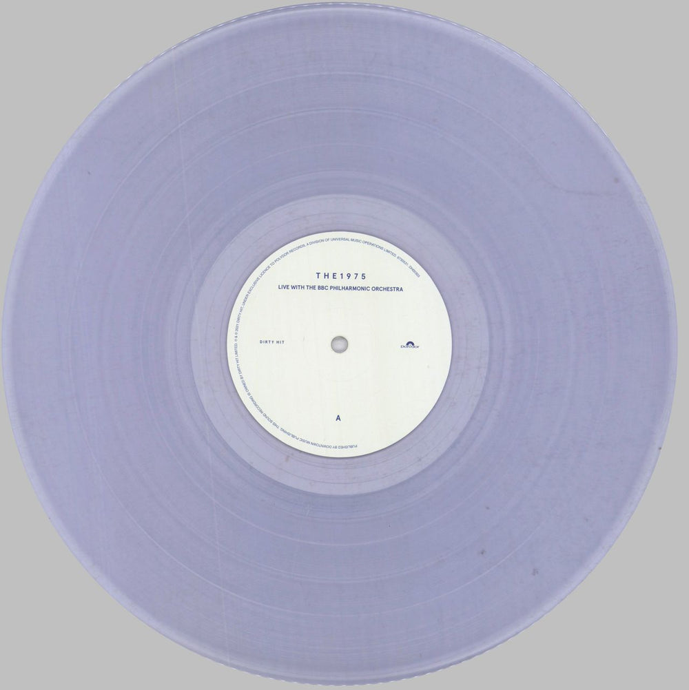 The 1975 Live With The BBC Philharmonic Orchestra - Clear Vinyl - RSD 2023 UK 2-LP vinyl record set (Double LP Album) W7H2LLI829901
