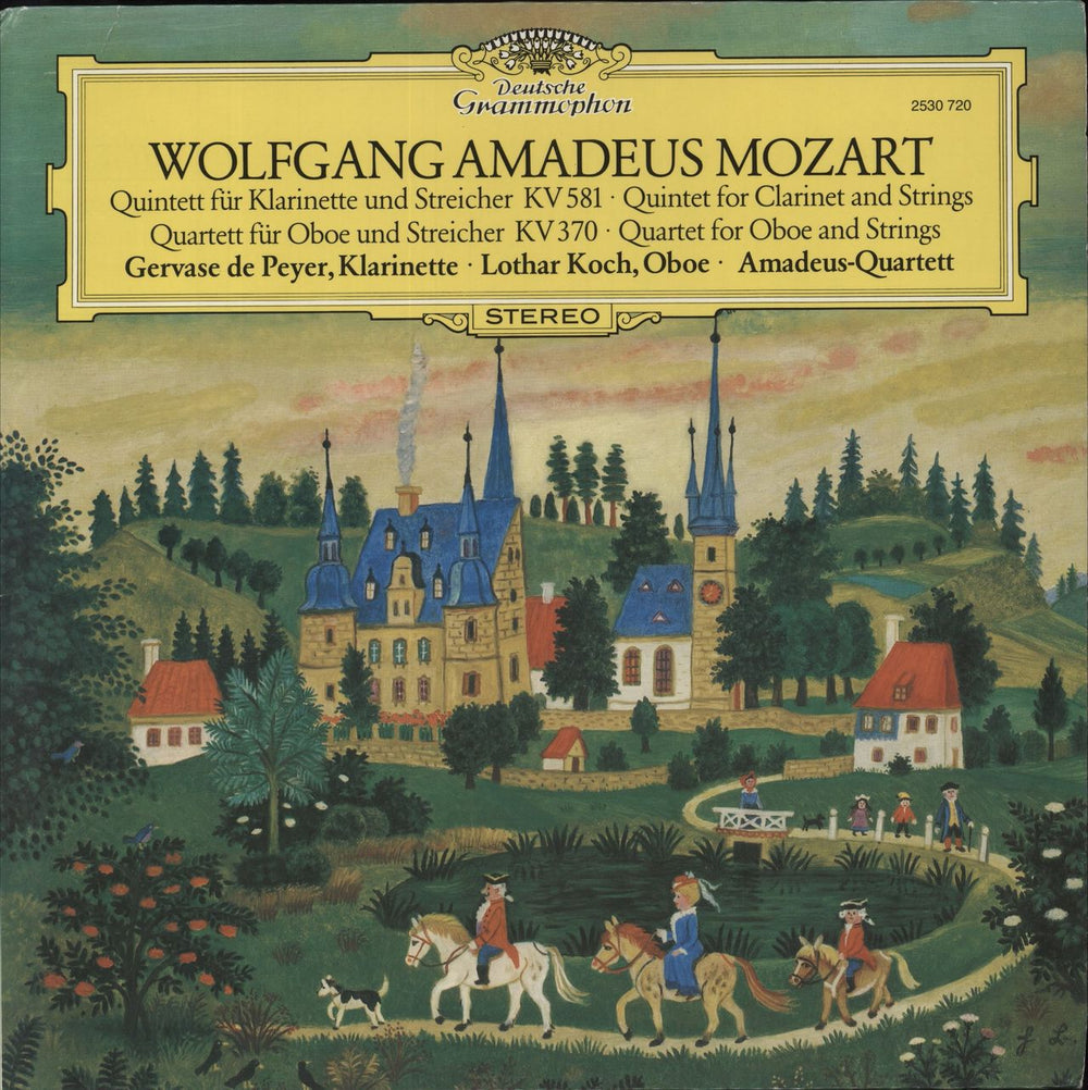 The Amadeus String Quartet Mozart: Quintet for Clarinet & Strings / Quartet for Oboe & Strings German vinyl LP album (LP record) 2530720