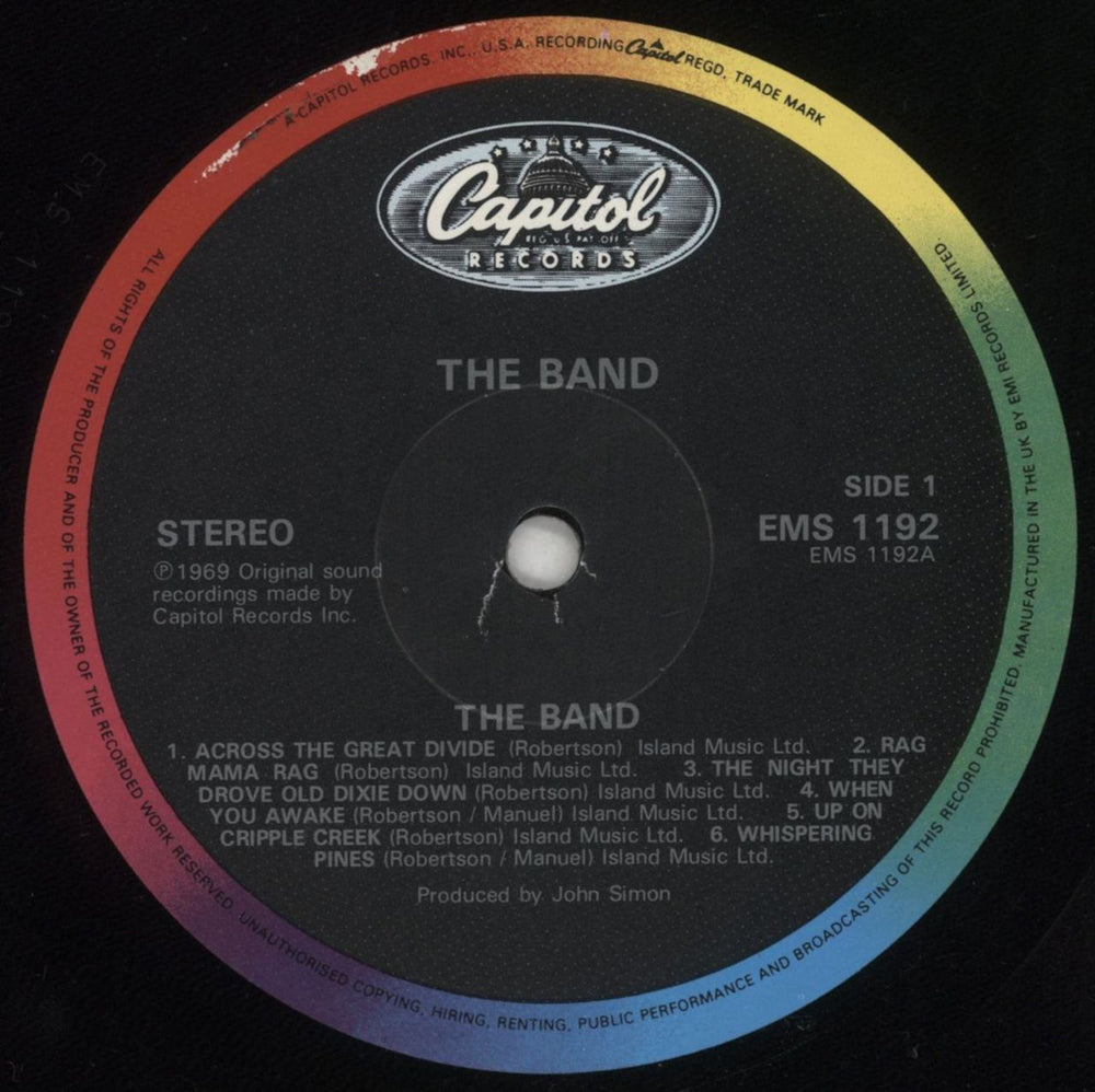 The Band The Band - EX UK vinyl LP album (LP record) T-BLPTH523211