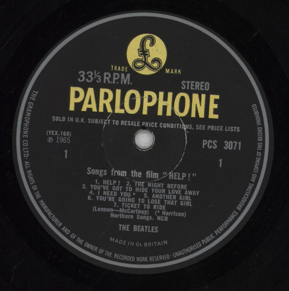 The Beatles Help! - 1st - EX UK vinyl LP album (LP record) BTLLPHE445976