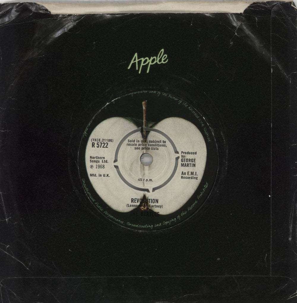 The Beatles Hey Jude - 1st - Unknown Contract Pressing UK 7" vinyl single (7 inch record / 45)