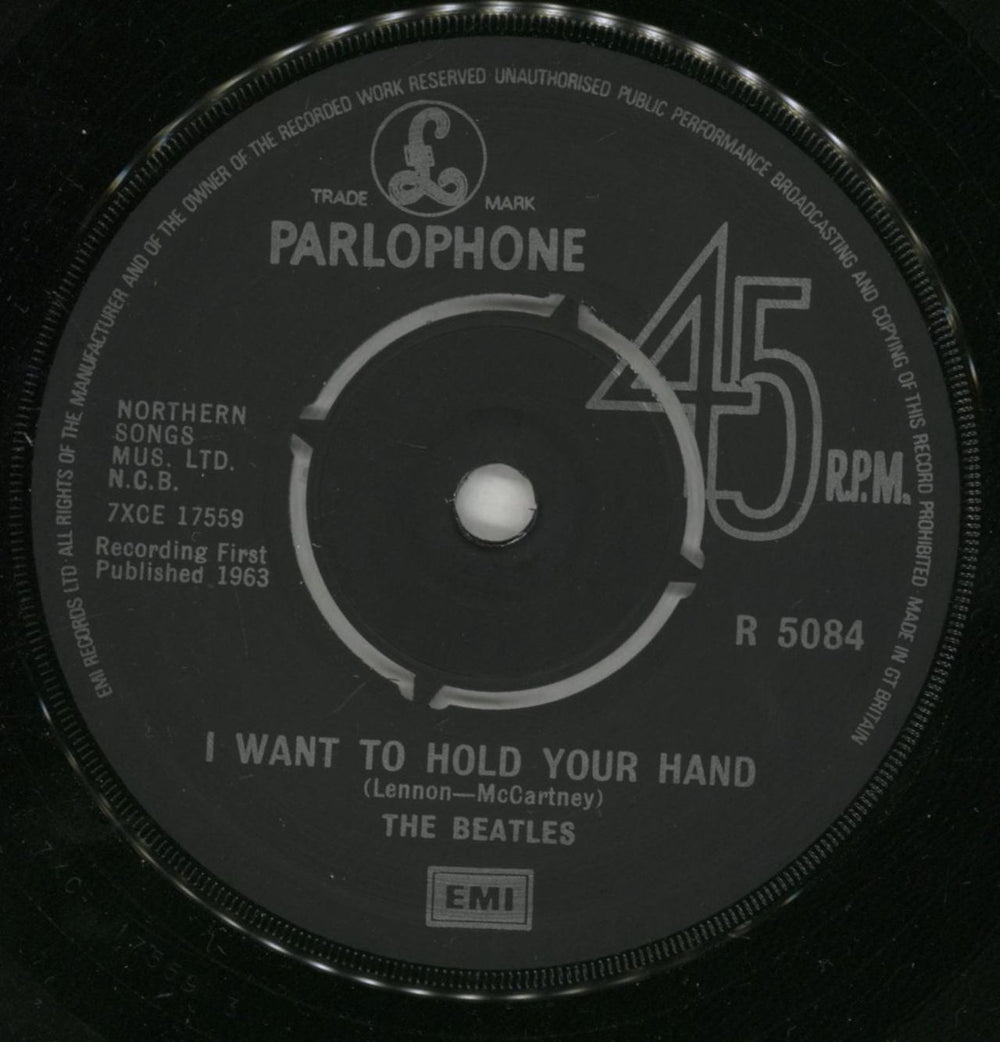 The Beatles I Want To Hold Your Hand - 1976 UK 7" vinyl single (7 inch record / 45) BTL07IW553391