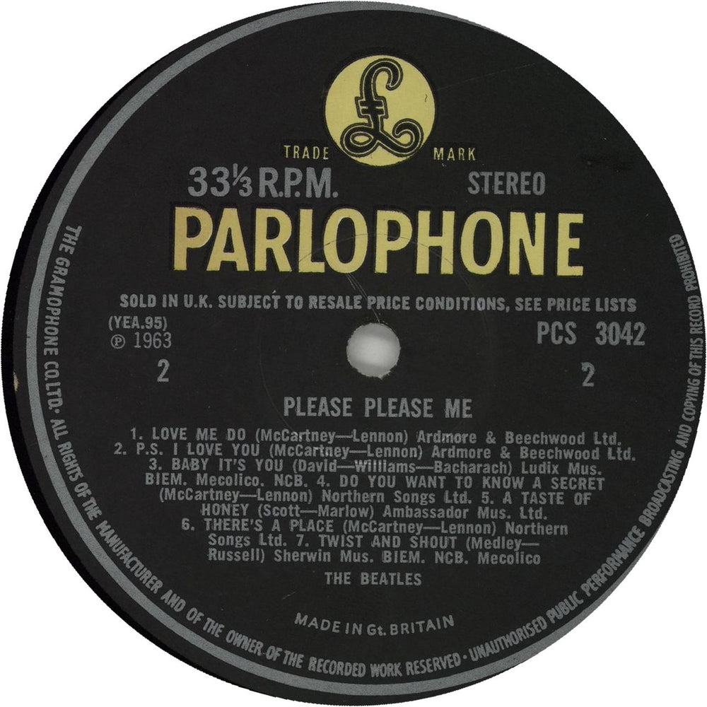 The Beatles Please Please Me - 7th - EX UK vinyl LP album (LP record)