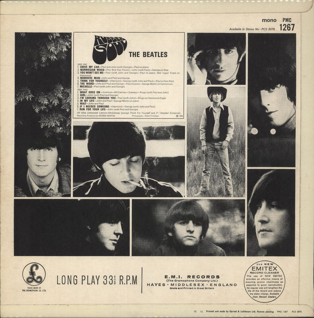 The Beatles Rubber Soul - 3rd - Hazel Yarwood Mix UK vinyl LP album (LP record) xxxxxxxx