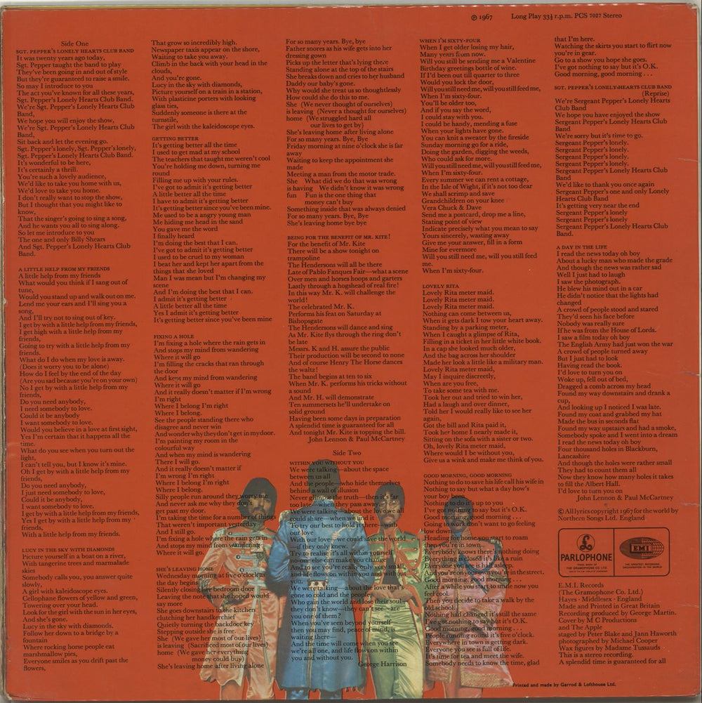 The Beatles Sgt. Pepper's - 1st - EX UK vinyl LP album (LP record) BTLLPSG385974