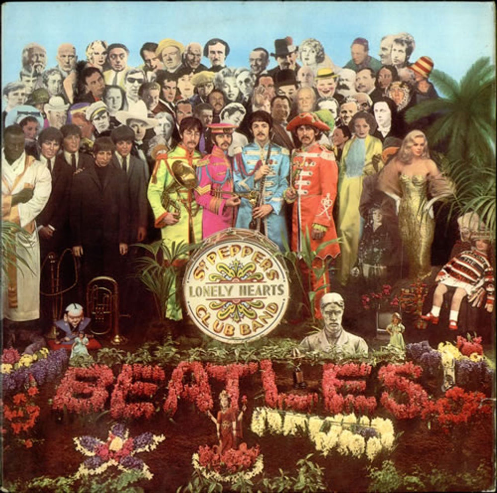 The Beatles Sgt. Pepper's - Pathé - EX UK vinyl LP album (LP record) PCS7027