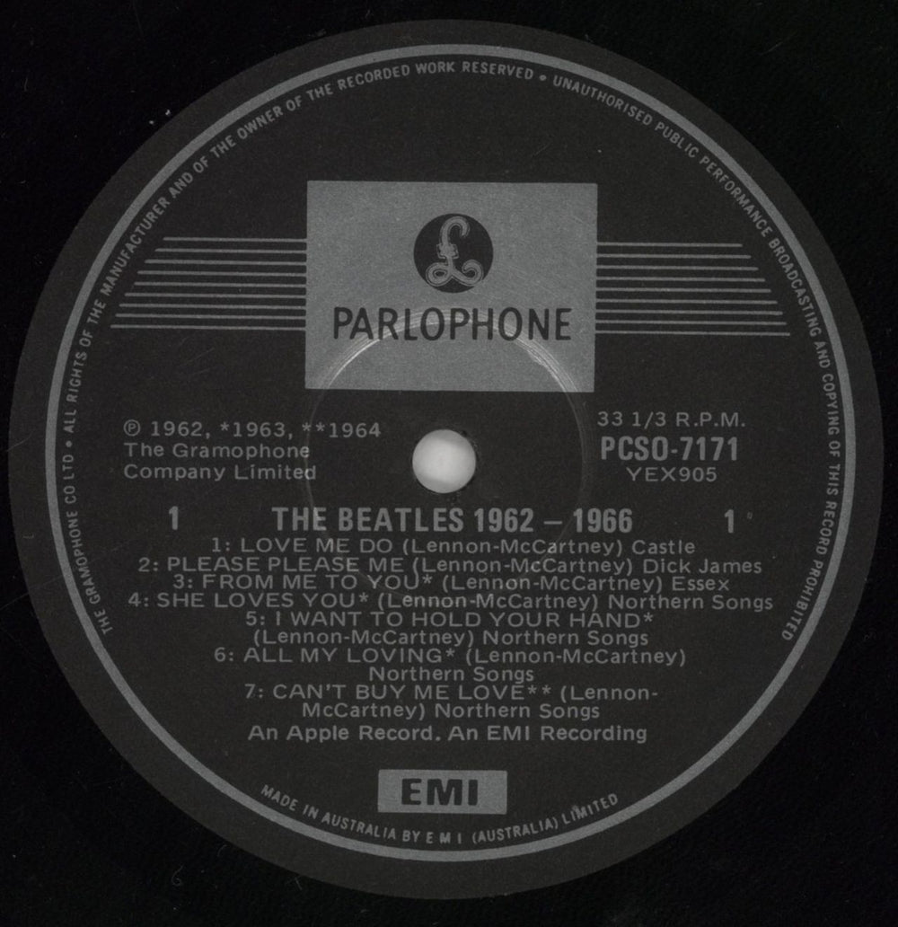 The Beatles The Beatles / 1962-1966 Australian 2-LP vinyl record set (Double LP Album) BTL2LTH860368
