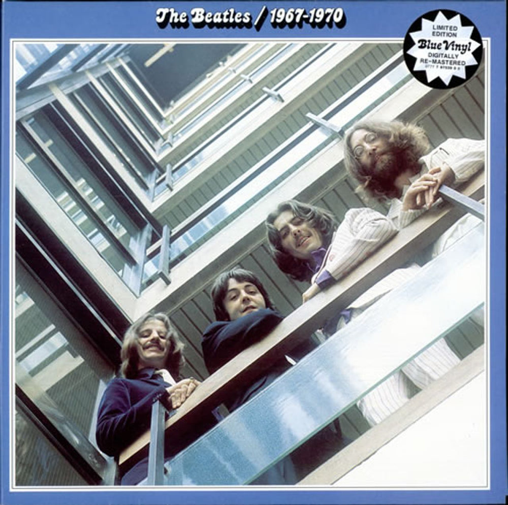 The Beatles The Beatles / 1967-1970: Remastered - Blue Vinyl UK 2-LP vinyl record set (Double LP Album) PCSPP718