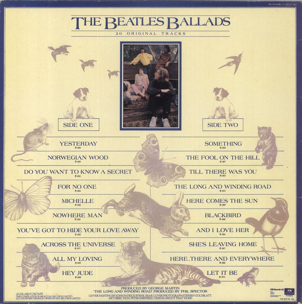 The Beatles The Beatles Ballads - EX UK vinyl LP album (LP record)