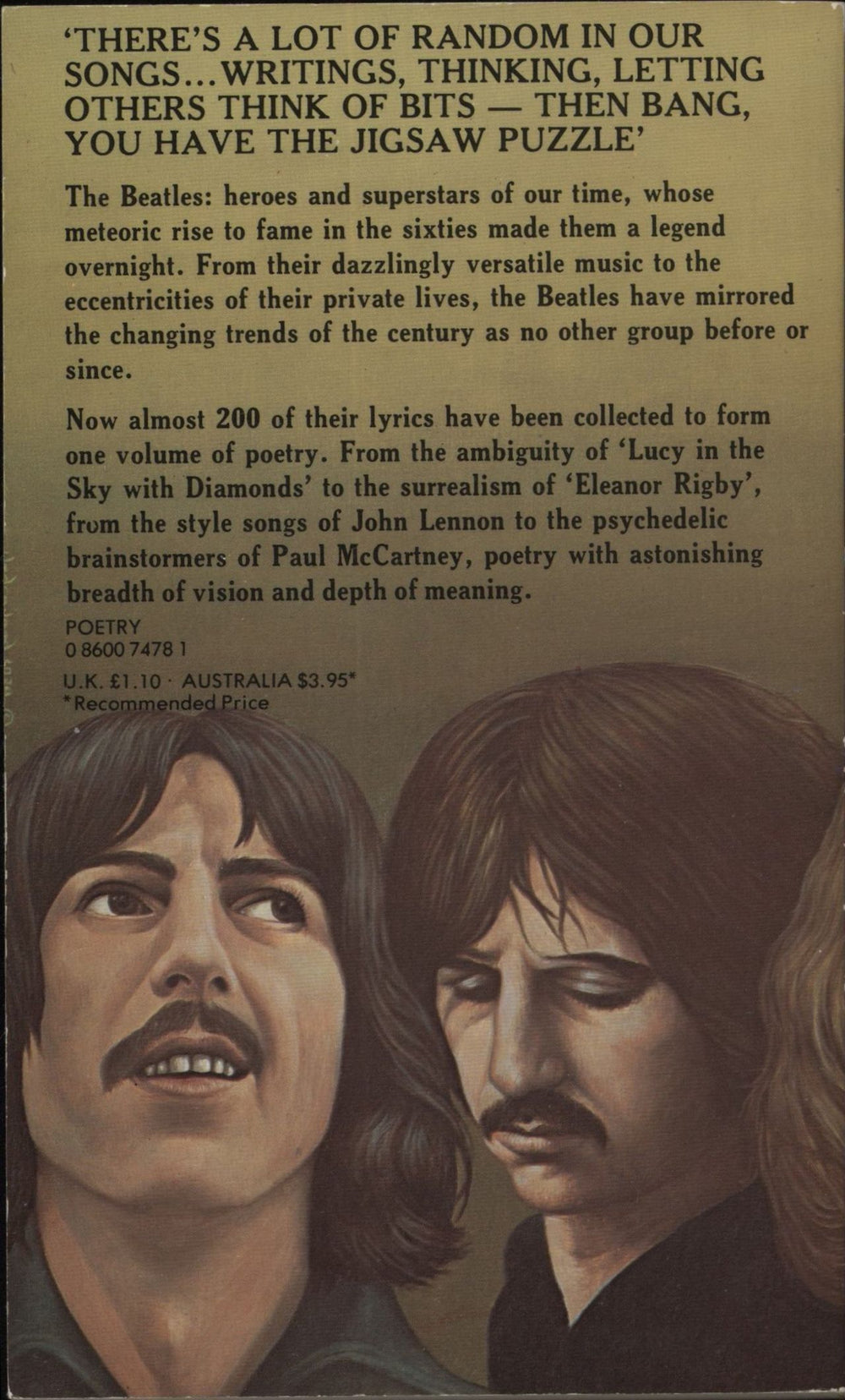 The Beatles The Beatles Lyrics UK book