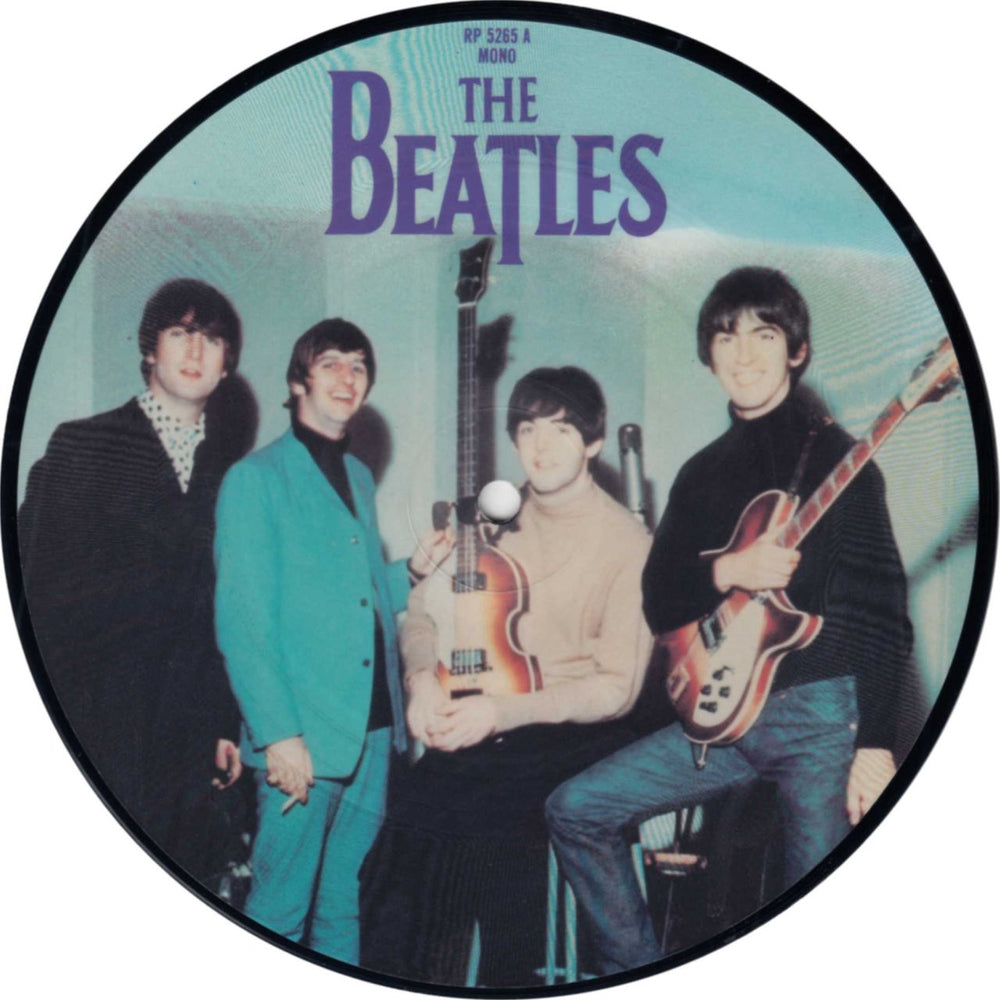 The Beatles Ticket To Ride UK 7" vinyl picture disc (7 inch picture disc single) RP5265