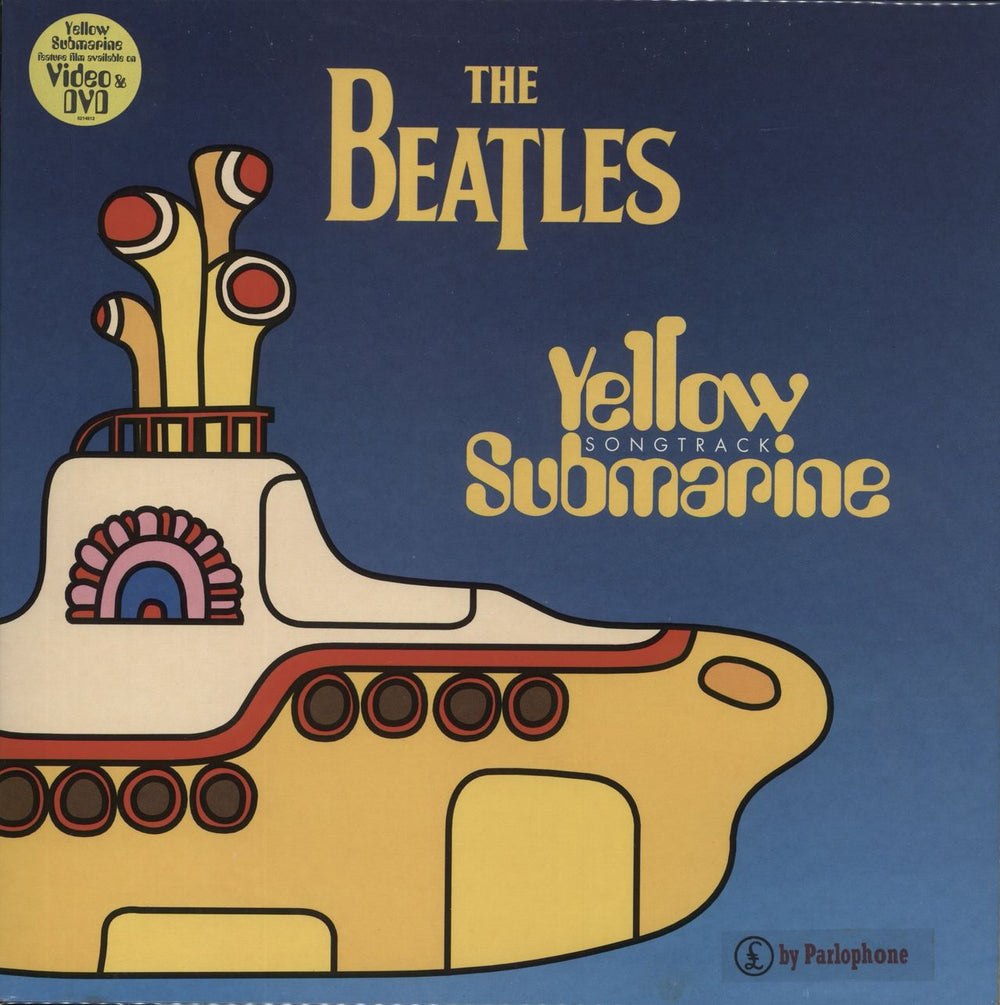 The Beatles Yellow Submarine Soundtrack - Yellow Vinyl - Double Sticker UK vinyl LP album (LP record) 5214811
