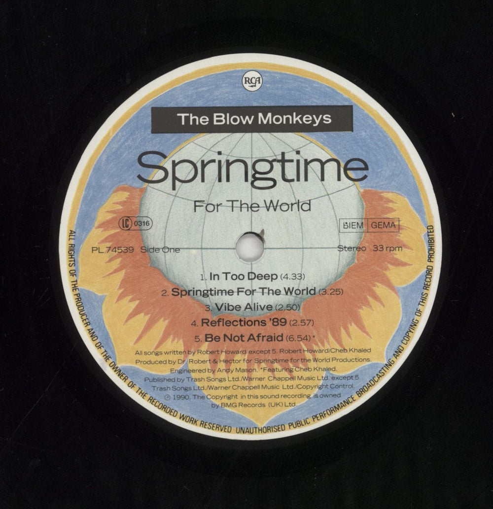 The Blow Monkeys Springtime For The World UK vinyl LP album (LP record) BLMLPSP578517
