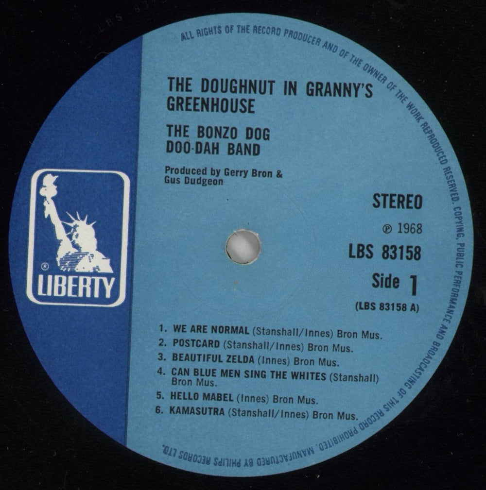 The Bonzo Dog Doo Dah Band The Doughnut In Granny's Greenhouse + Booklet UK vinyl LP album (LP record) BDBLPTH70632