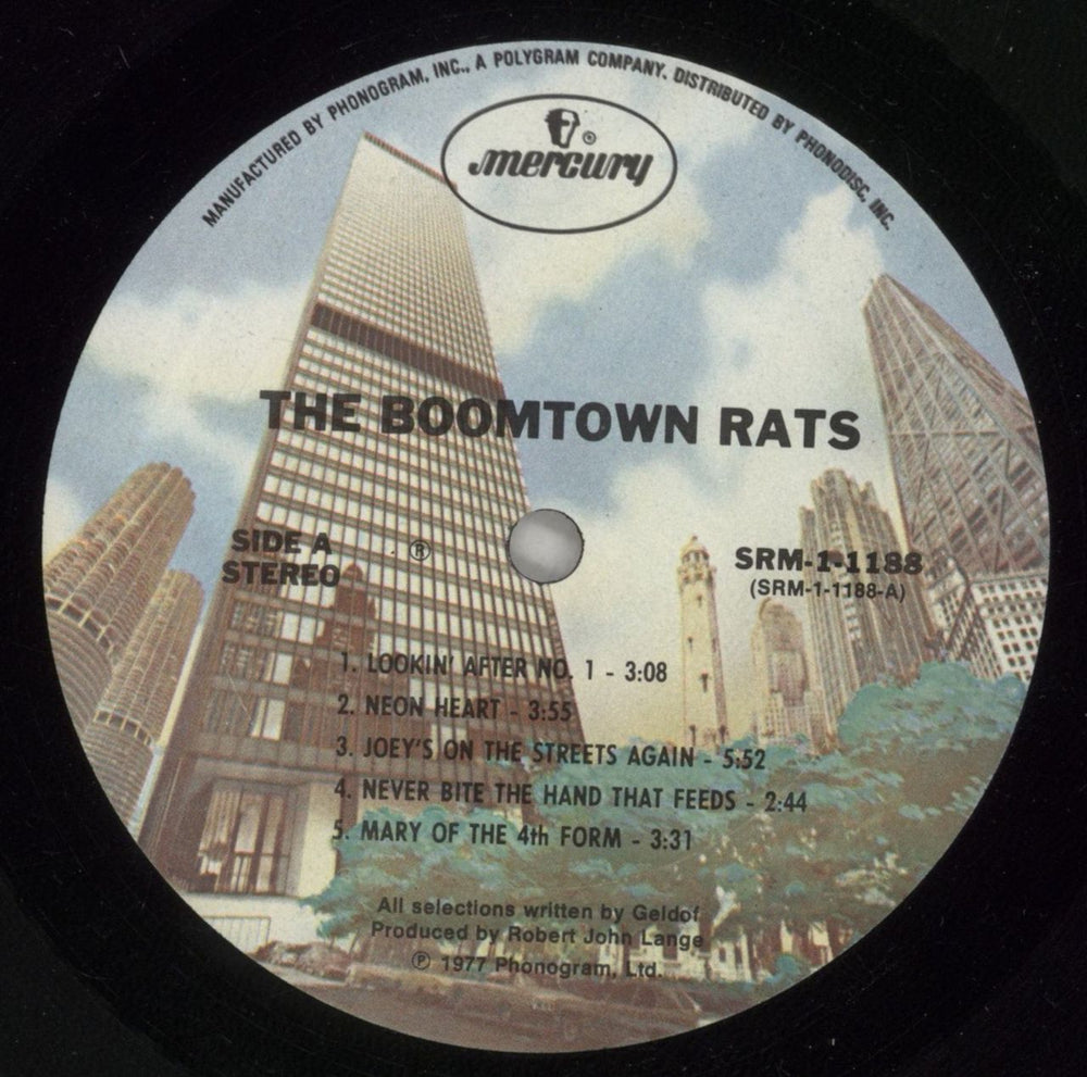 The Boomtown Rats The Boomtown Rats - Open Shrink US vinyl LP album (LP record) RATLPTH877366