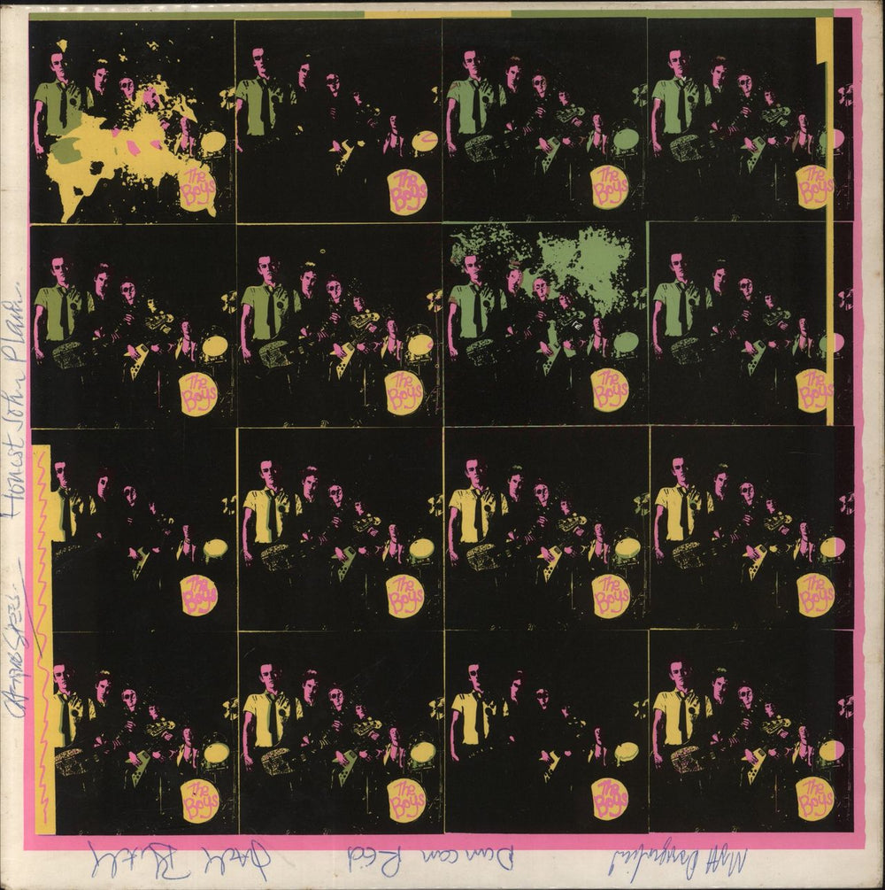 The Boys (Punk) The Boys - Fully Autographed UK vinyl LP album (LP record) NEL6001