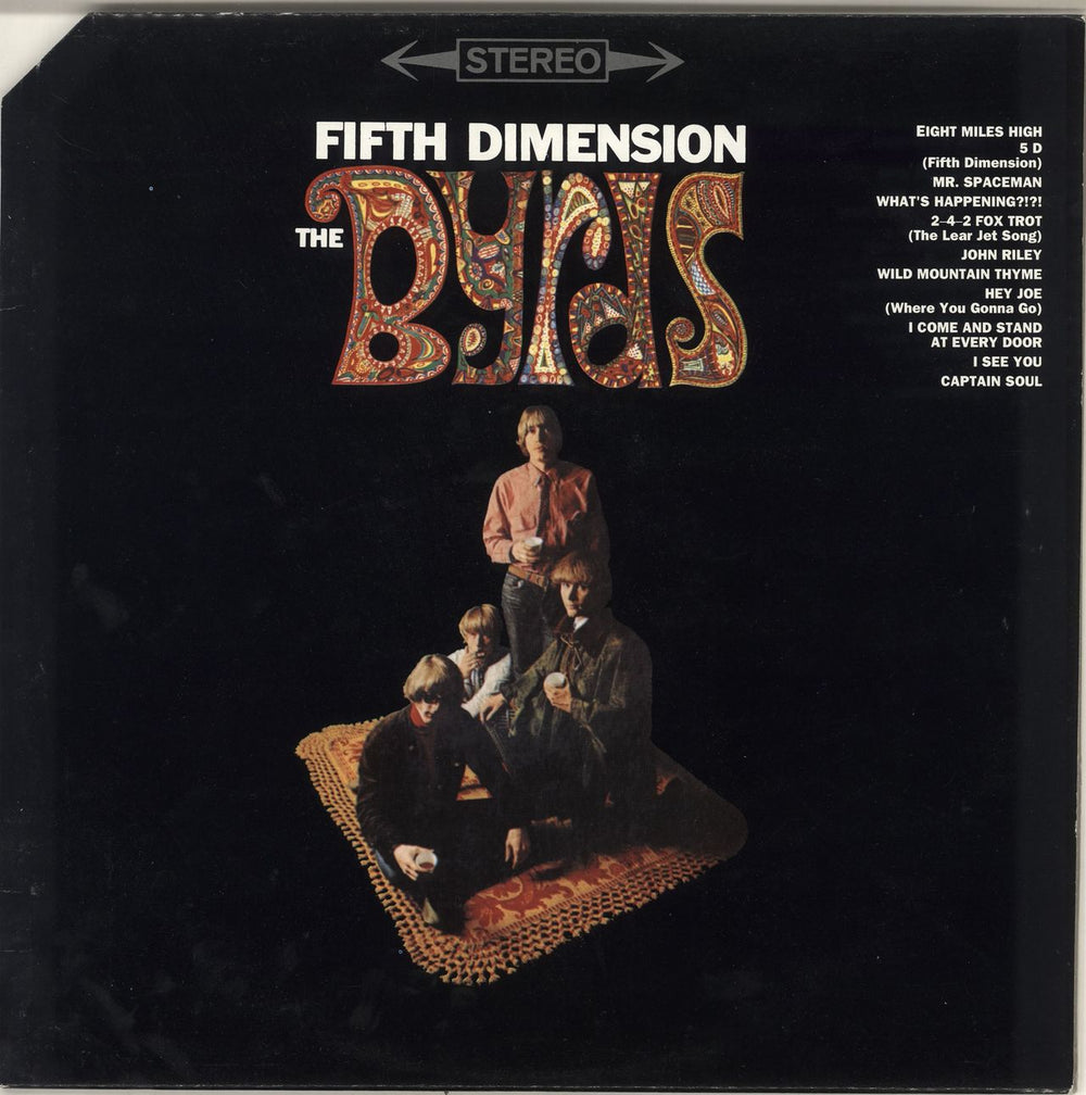 The Byrds Fifth Dimension UK vinyl LP album (LP record) BGOLP106