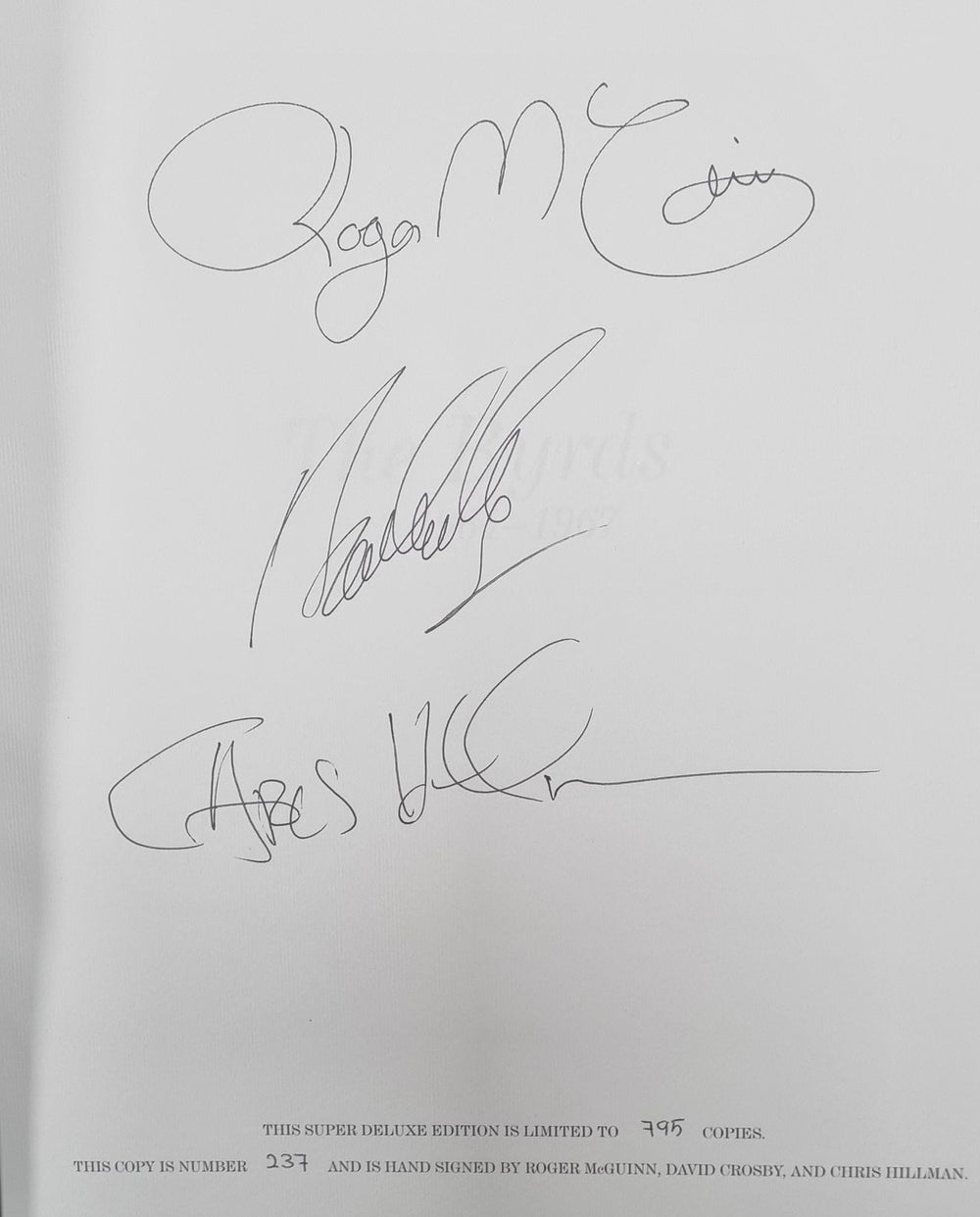 The Byrds The Byrds 1964-1967 - Autographed UK book