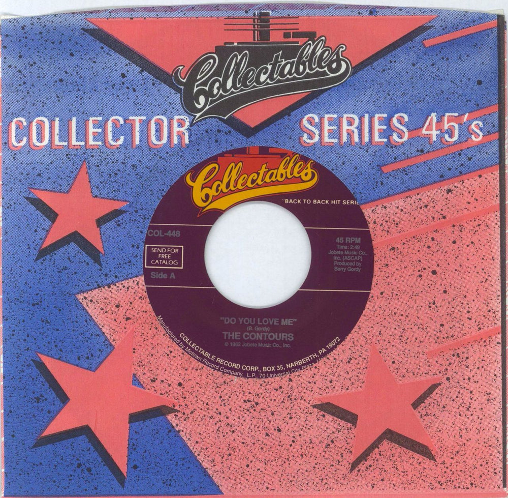 The Contours Do You Love Me UK 7" vinyl single (7 inch record / 45) COL-448