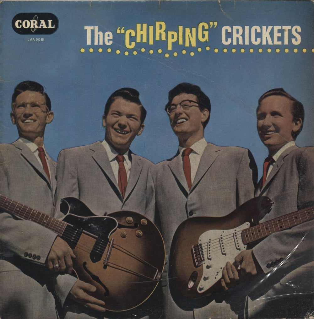 The Crickets The "Chirping" Crickets - 4th - VG UK vinyl LP album (LP record) LVA9081