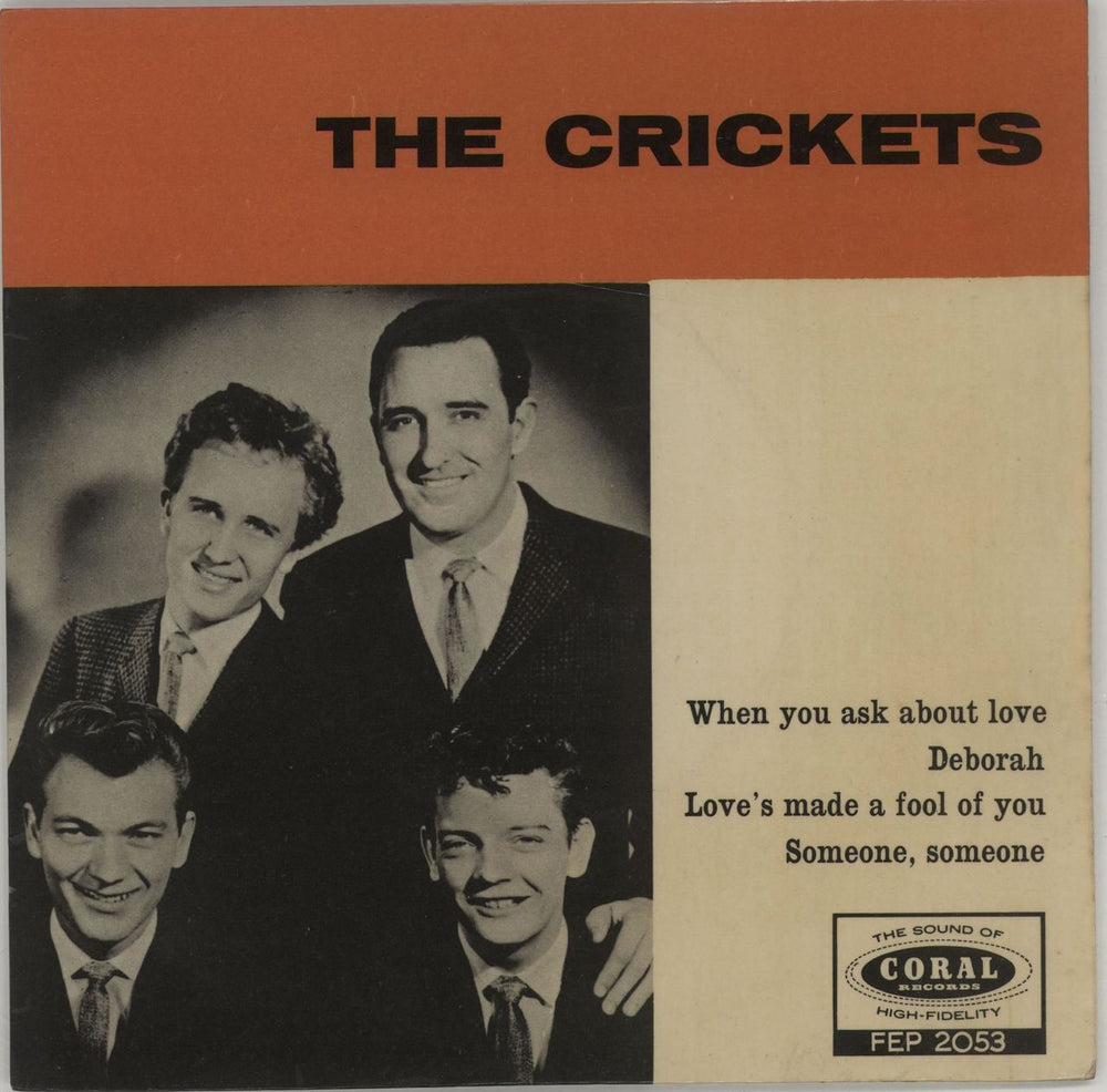 The Crickets The Crickets EP UK 7" vinyl single (7 inch record / 45) FEP2053