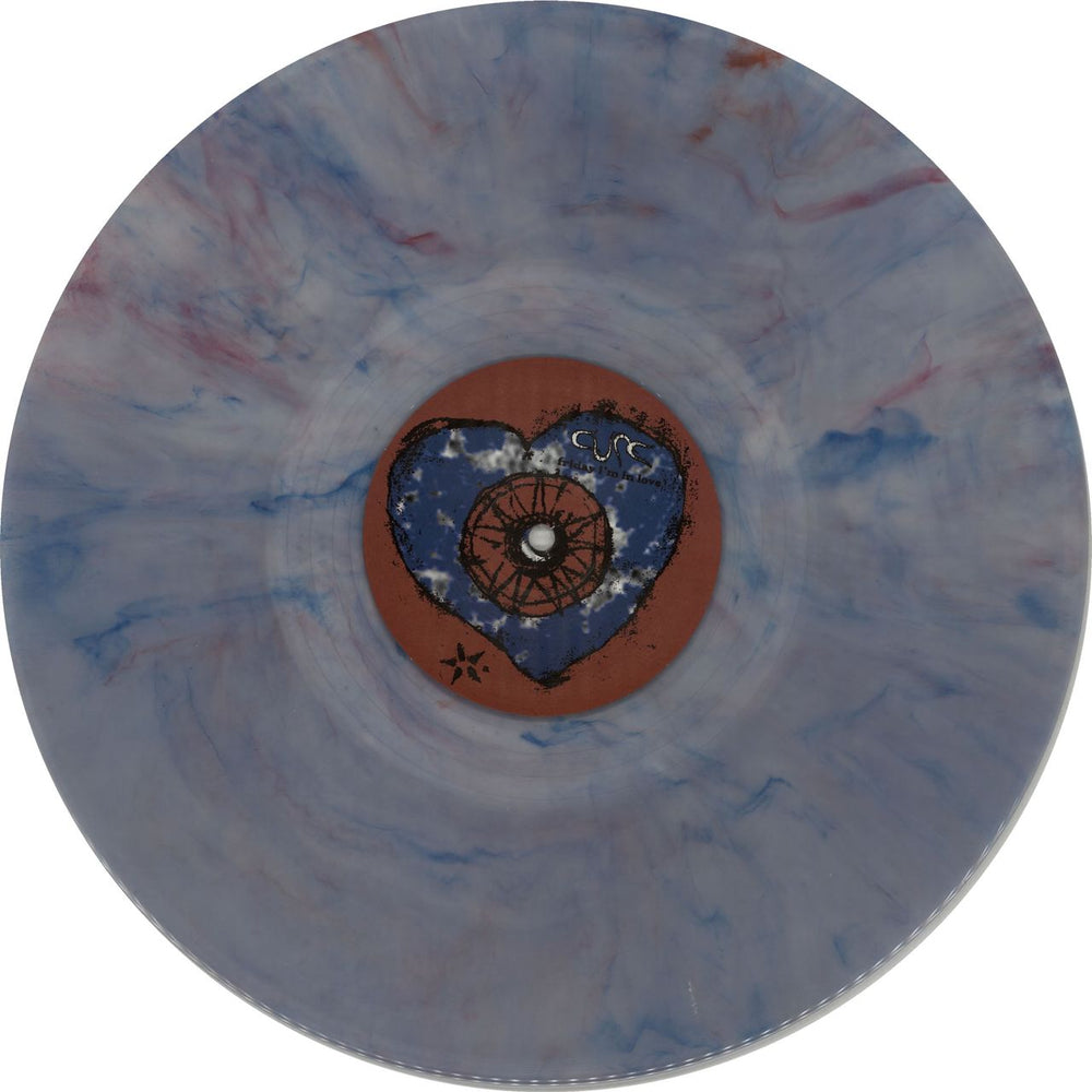 The Cure Friday I'm In Love - Blue Swirl UK 12" vinyl single (12 inch record / Maxi-single) CUR12FR04867