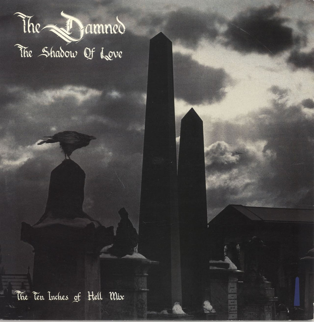 The Damned The Shadow Of Love UK 10" vinyl single (10 inch record) GRIMX2