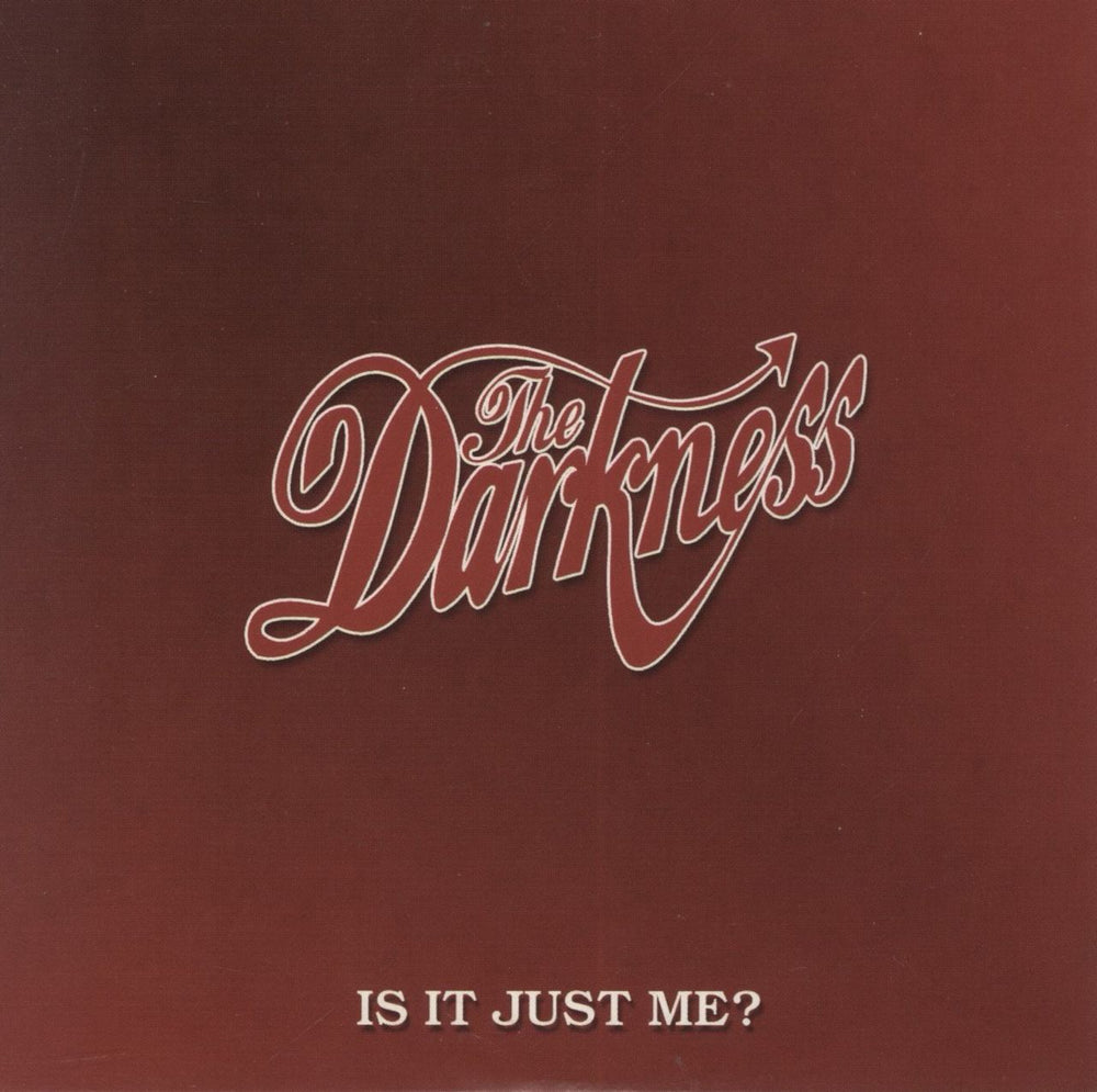 The Darkness Is It Just Me? UK Promo CD single (CD5 / 5") SAM01105
