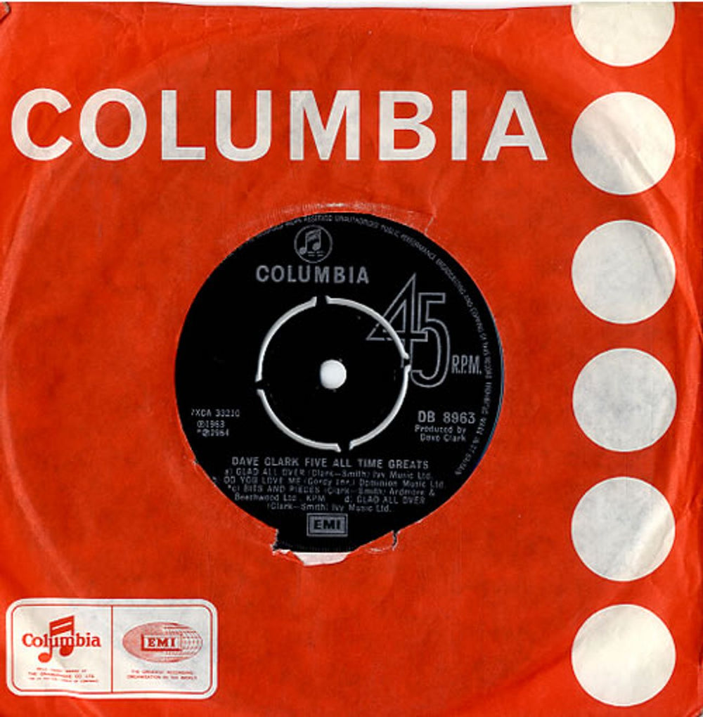 The Dave Clark Five Dave Clark Five All Time Greats UK 7" vinyl single (7 inch record / 45) DB8963