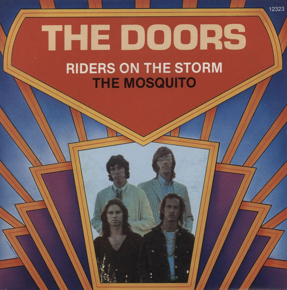 The Doors Riders On The Storm Belgian 7" vinyl single (7 inch record / 45) ELK12.323