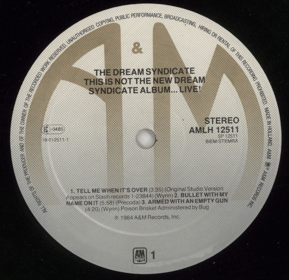 The Dream Syndicate This Is Not The New Dream Syndicate Album... Live! UK vinyl LP album (LP record) DSYLPTH684468