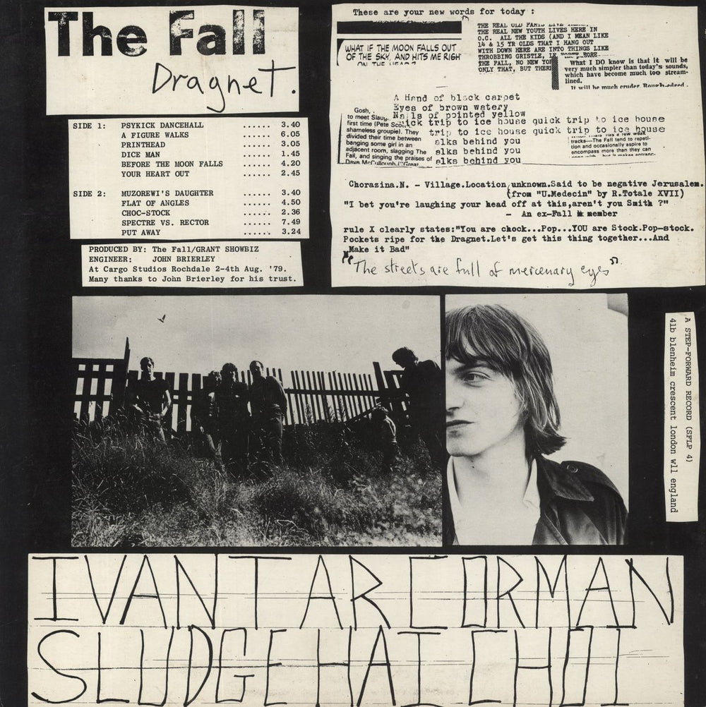 The Fall Dragnet - 1st Lyntone - EX UK vinyl LP album (LP record)