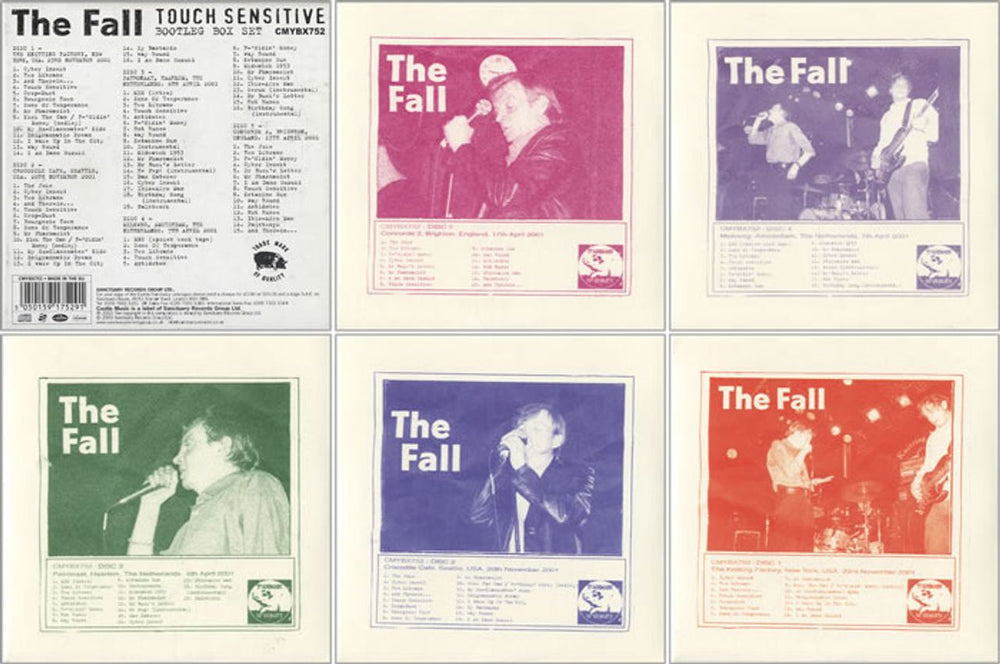 The Fall Touch Sensitive ...Bootleg Box Set UK 5-CD album set FLL5CTO250535