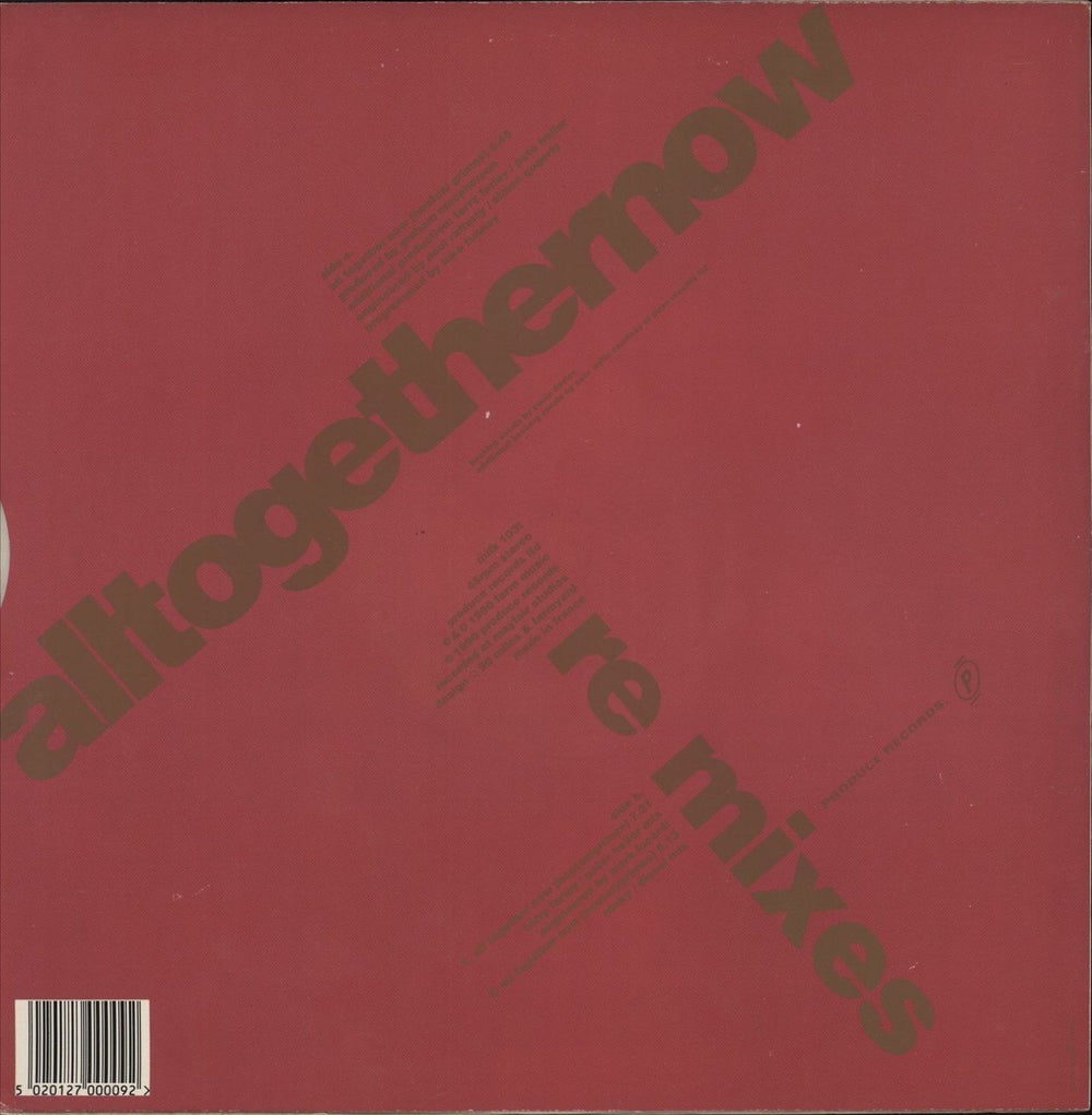 The Farm All Together Now UK 12" vinyl single (12 inch record / Maxi-single) 5020127000092