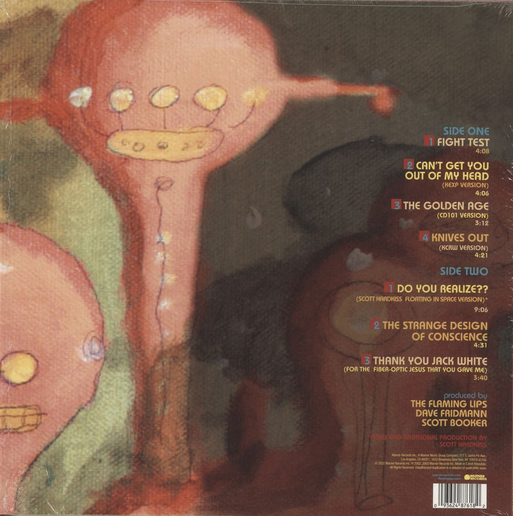 The Flaming Lips Fight Test - Ruby Red Vinyl UK 12" vinyl single (12 inch record / Maxi-single) 093624876182