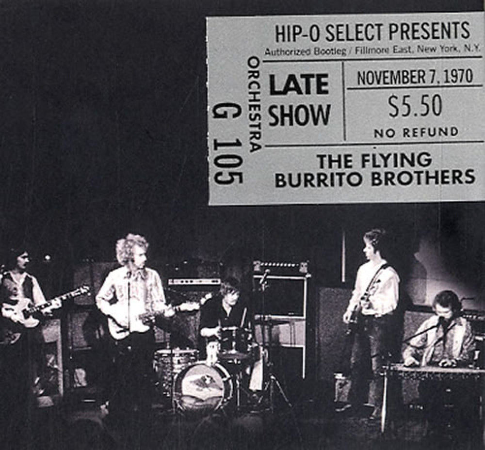 The Flying Burrito Brothers Authorized Bootleg/Fillmore East - November 1970 US CD album (CDLP) B0015207-02
