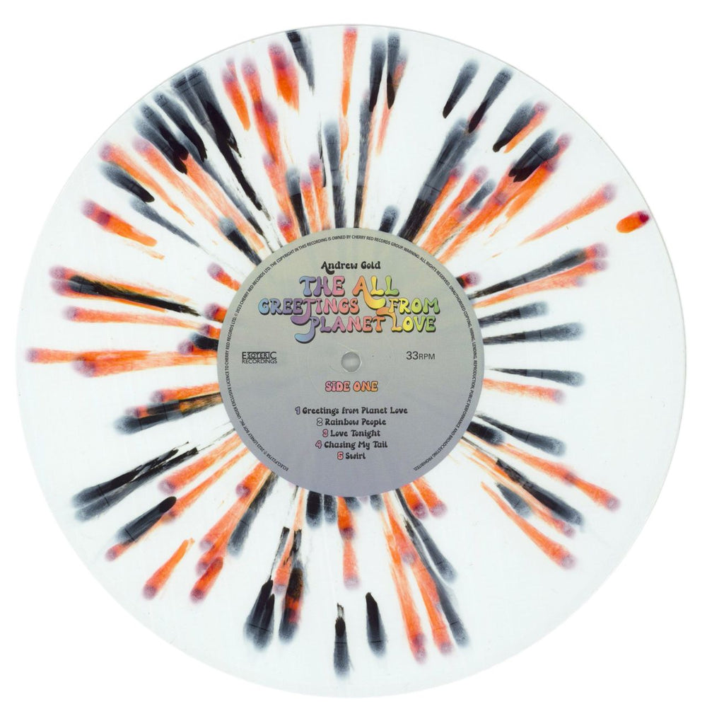 The Fraternal Order Of The All Greetings From Planet Love - Splatter Vinyl UK 10" vinyl single (10 inch record) 9KQ10GR872657