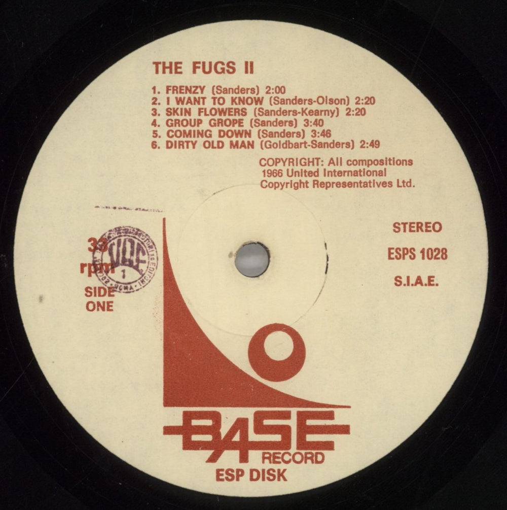 The Fugs The Fugs US vinyl LP album (LP record) TFGLPTH87392