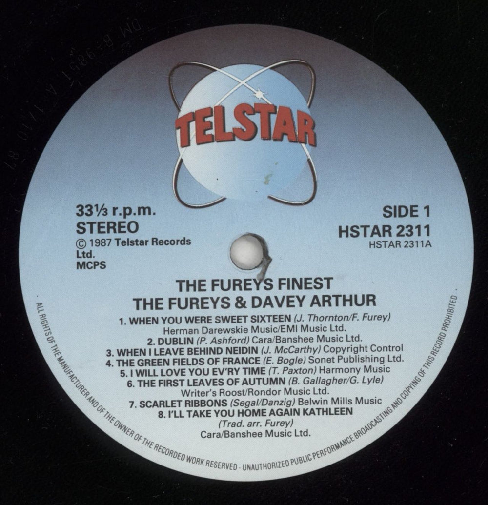 The Fureys And Davey Arthur The Fureys Finest UK vinyl LP album (LP record) F+DLPTH523740