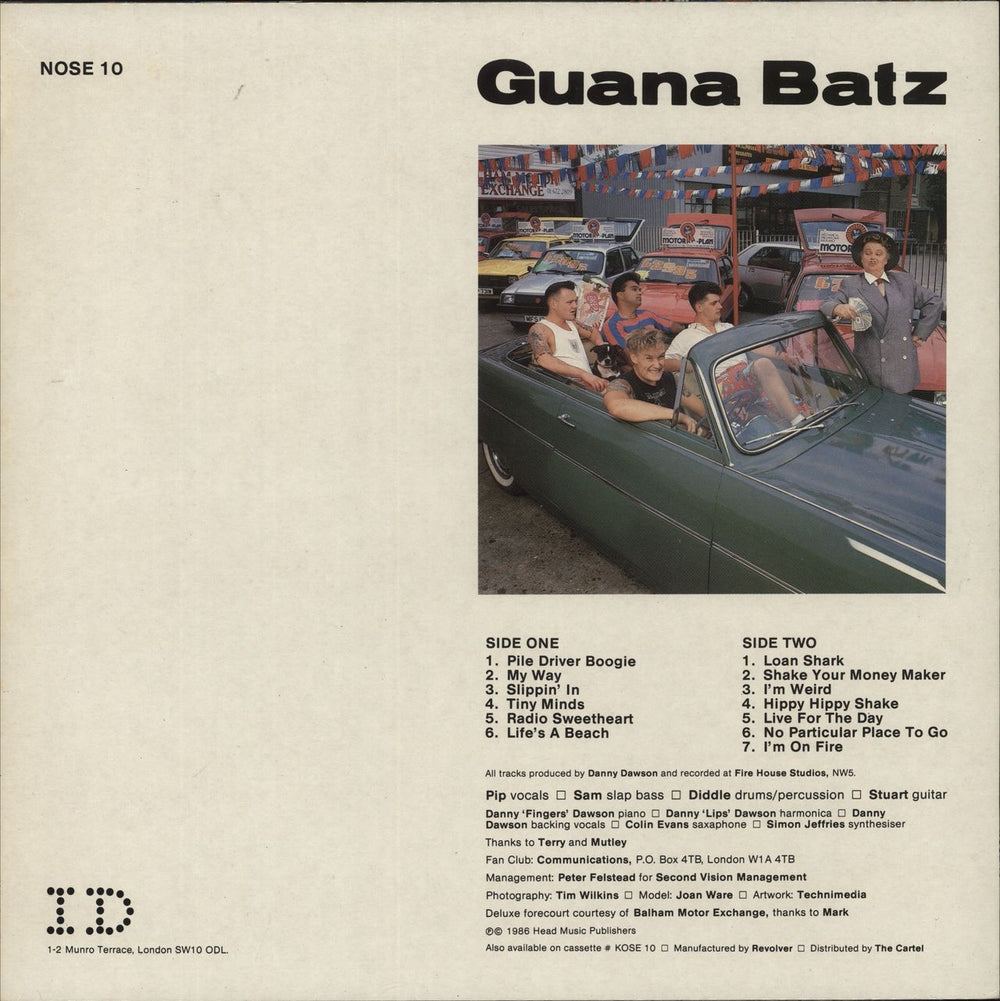 The Guana Batz Loan Sharks UK vinyl LP album (LP record)